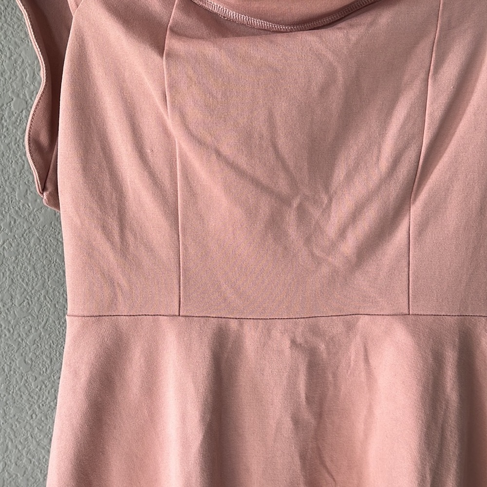 Beautiful Lulu’s dress, women’s M, low cowl collar, peach-pink, fully li… - Picture 7 of 9